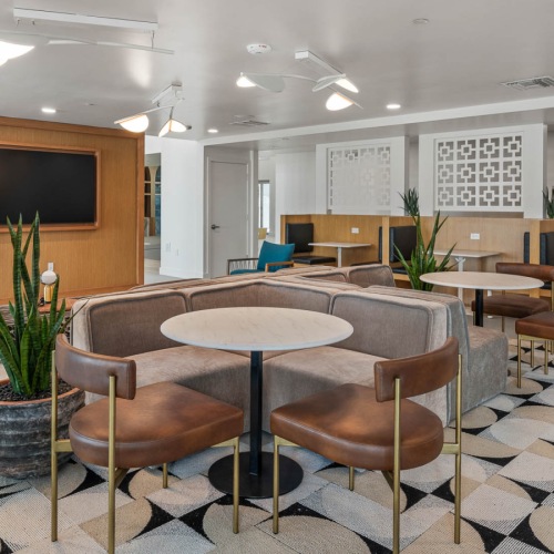 large and open clubroom 