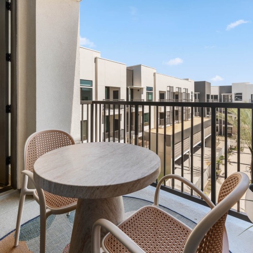 balcony with views